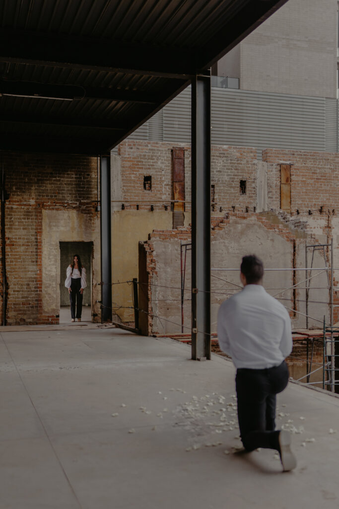 Proposal Photos at the Monroe Abbey in Downtown Phoenix