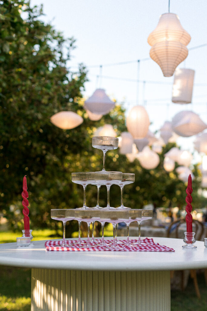 wedding dinner lighting options outdoors scottsdale arizona