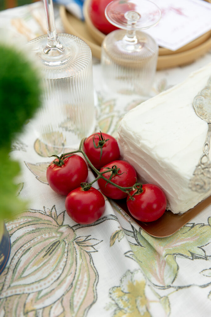 tomato vegetable wedding table decor