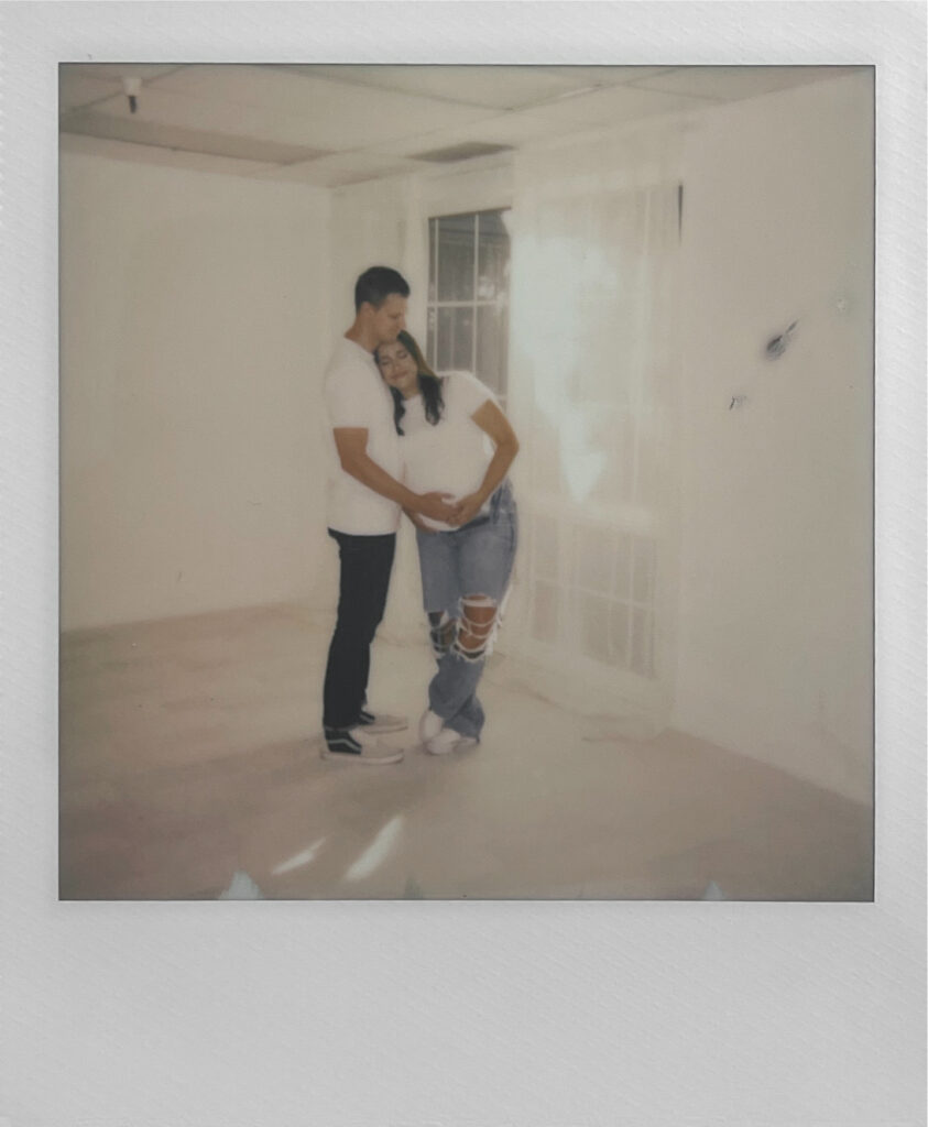 maternity session polaroid film photographer arizona